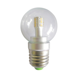Fancy Round LED ES Globes Clear 4W 5000K